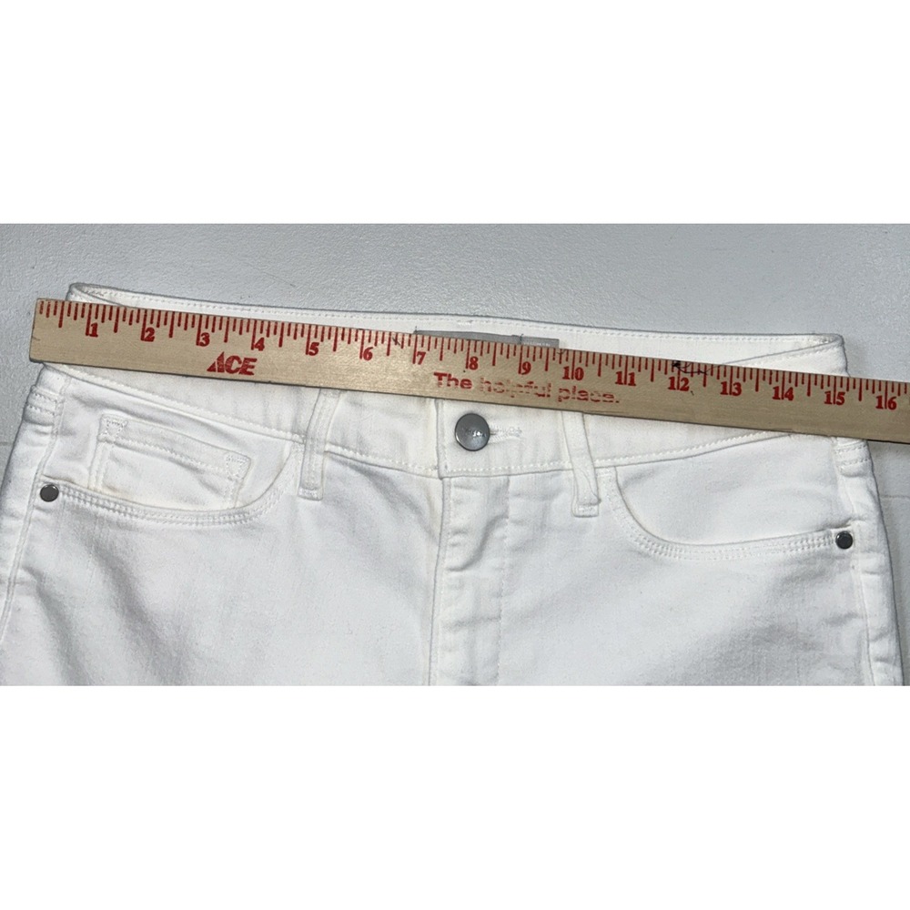 Athleta Sculptek Ultra Skinny High Rise Denim Jeans White Womens 10 - Picture 5 of 7